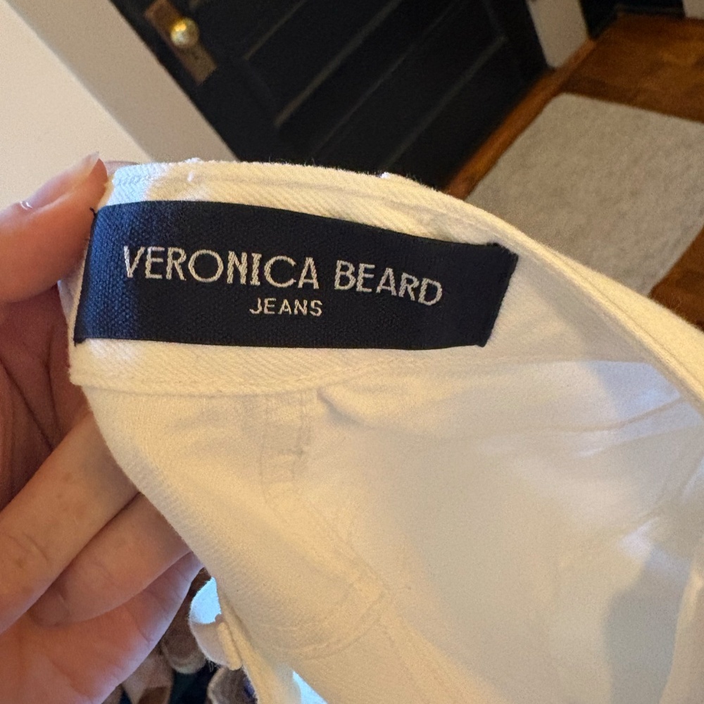 Veronica Beard Taylor Cropped Wide-Leg Jean - Picture 5 of 6